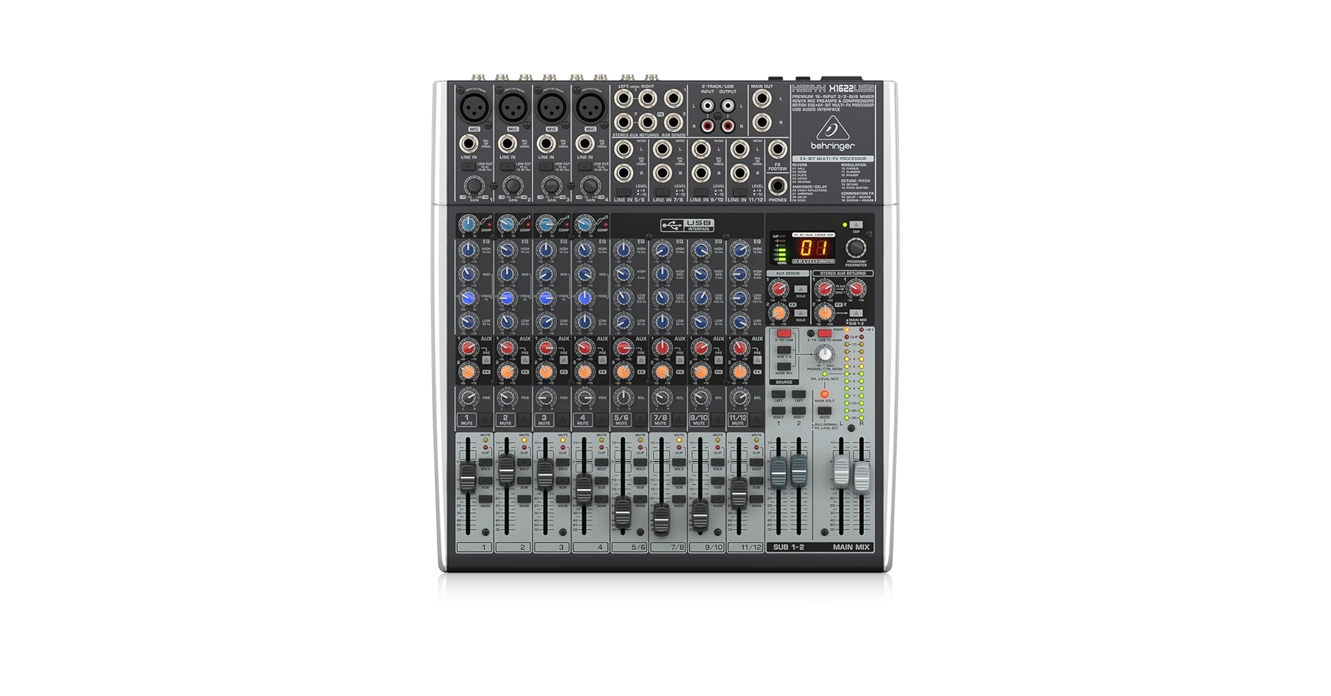 Behringer XENYX QX1622USB アナログミキサー Amazon.com: Behringer Xenyx X1622USB Premium 16-Input 2/2